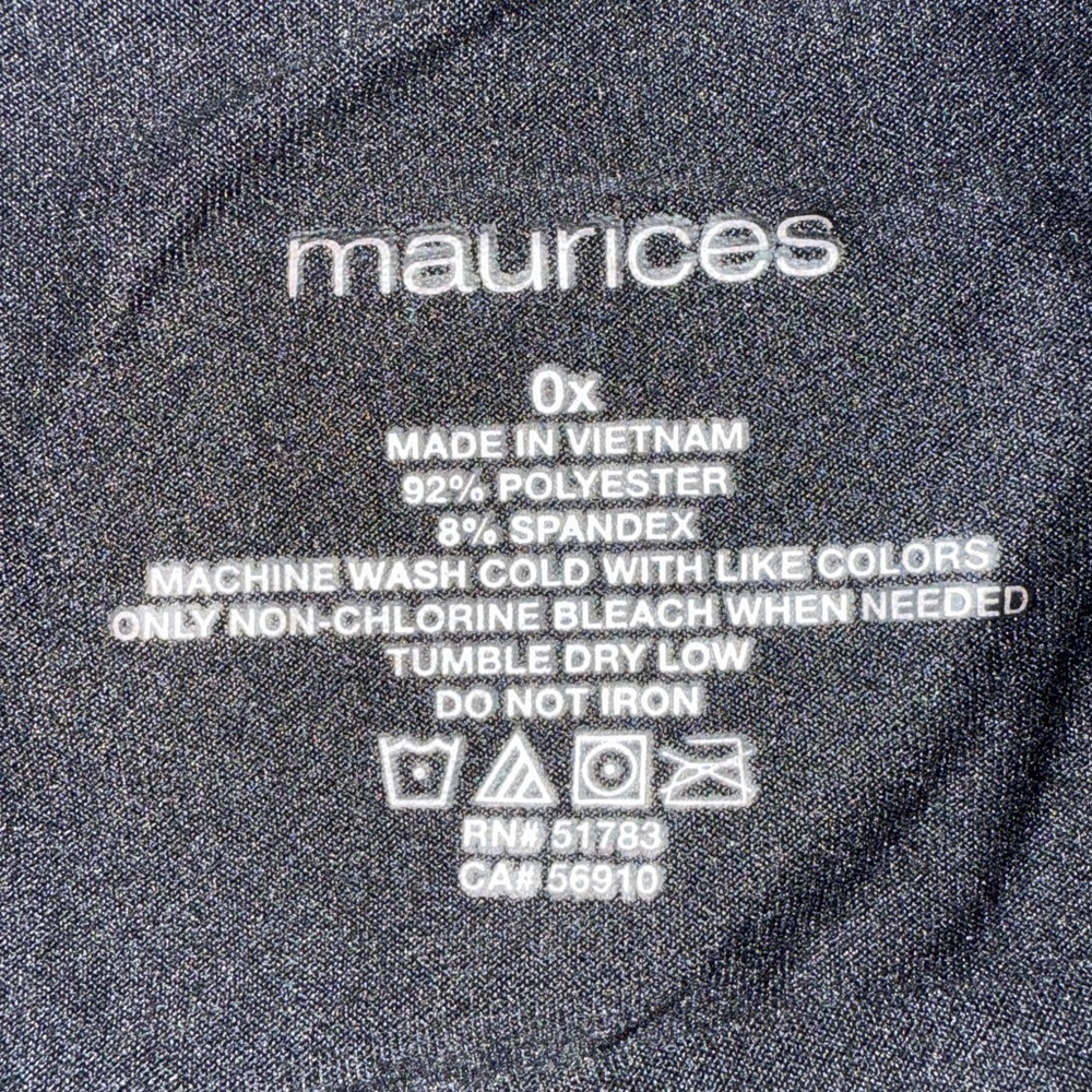 Maurices Ultra Soft High Waist Leggings Size 0X Black Regular Loungewear Comfy - Picture 2 of 6
